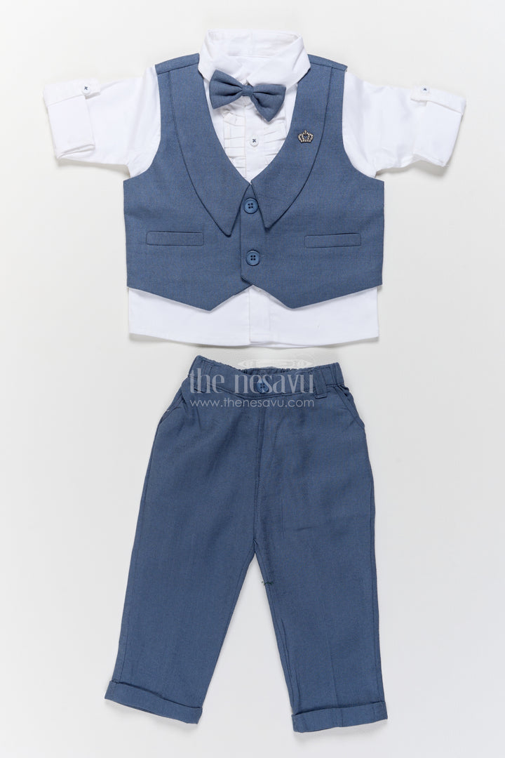 Boys Nehru Jacket Set with Smart Tailoring for Family Functions