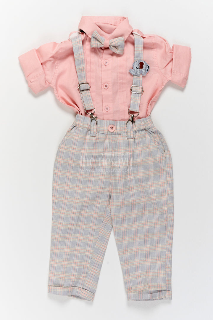 Baby Cotton Set in Peach with an Occasion Ready Finish