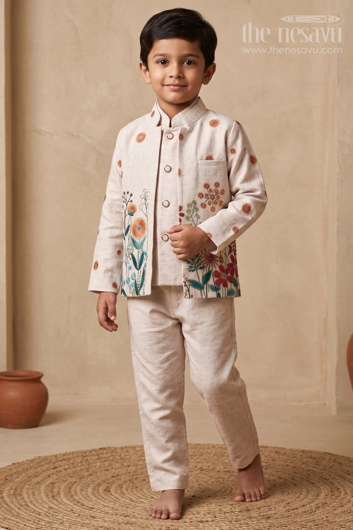 Printed Kurta Set for Boys for Family Outings and Everyday Ethnic Wear