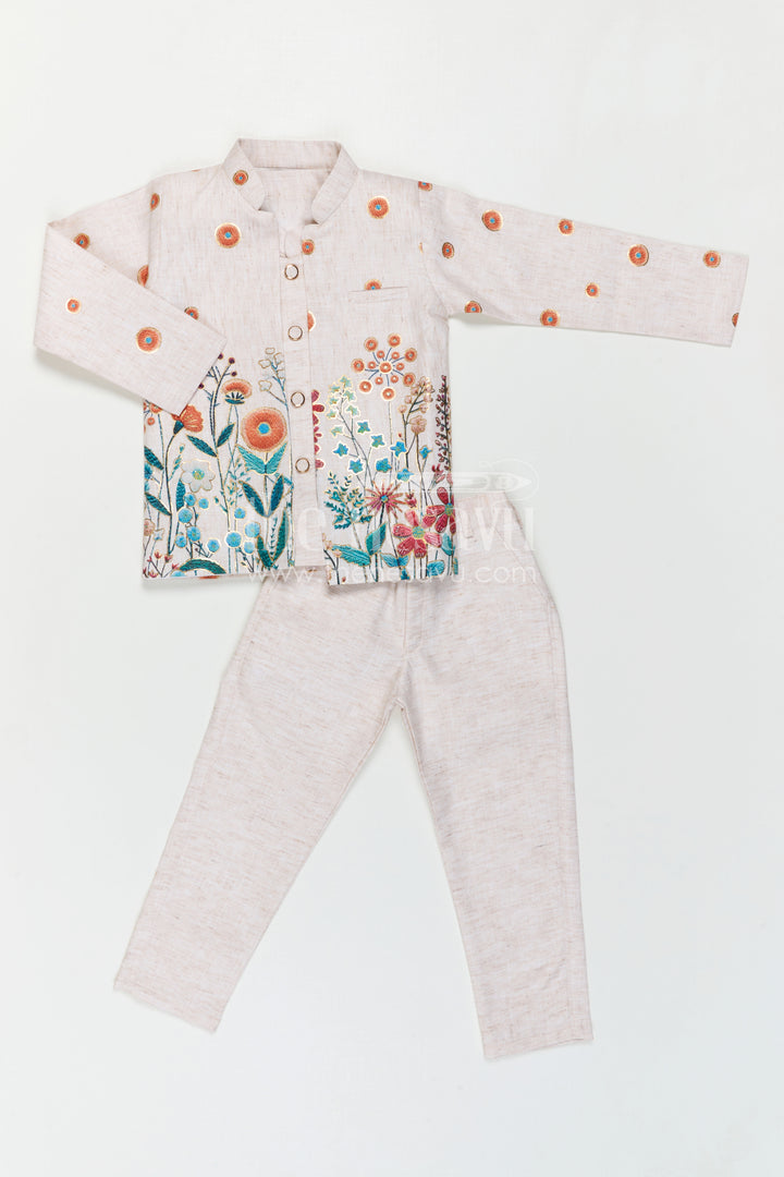 Printed Kurta Set for Boys for Family Outings and Everyday Ethnic Wear