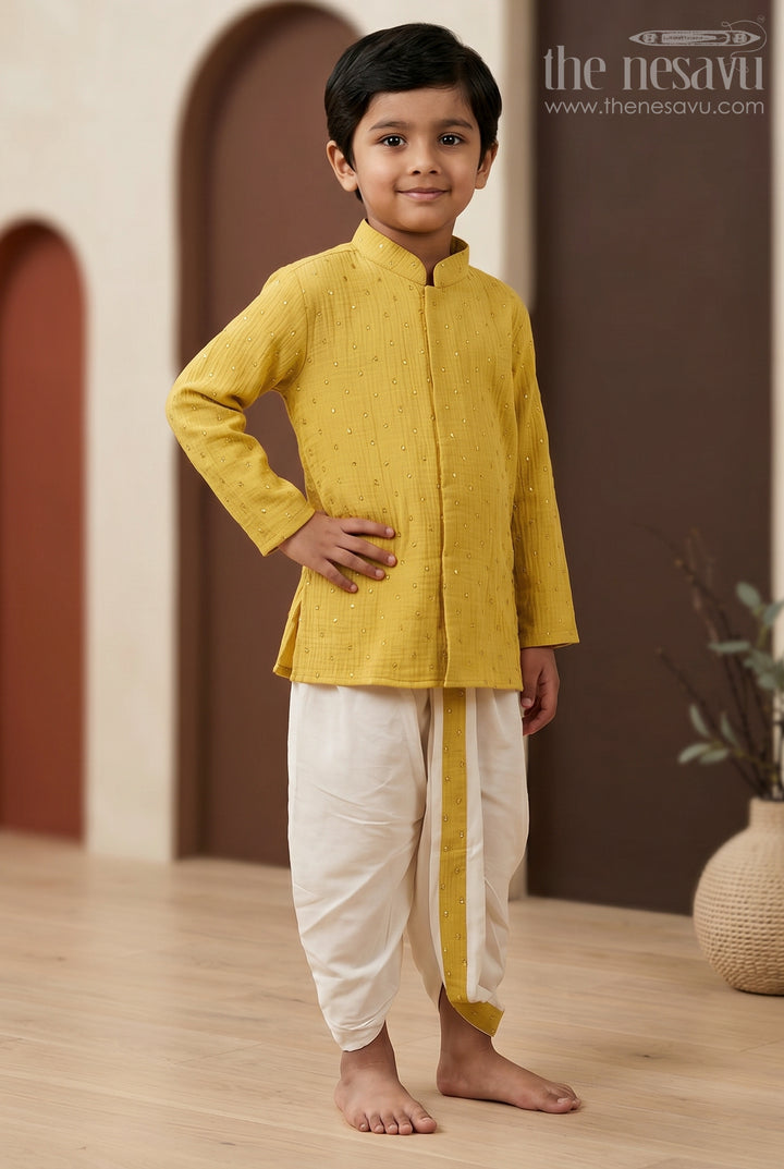 Toddler Boys Ethnic Dothi Outfit for Festive Celebrations