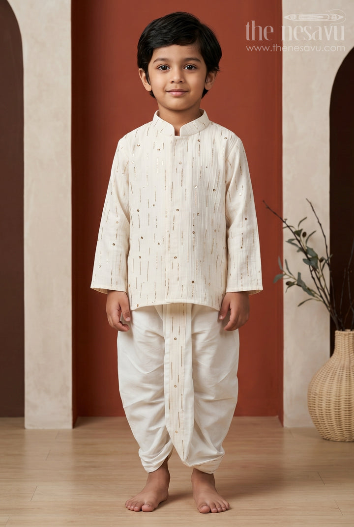 Kids Traditional Dothi Set for Pooja and Temple Functions