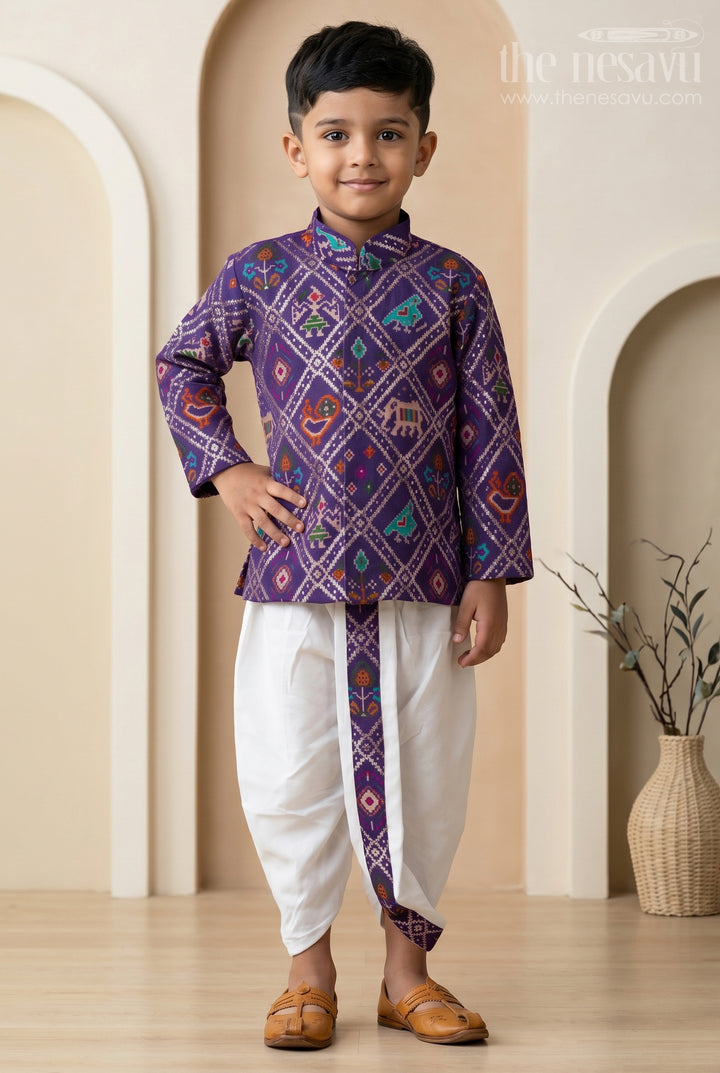Kids Ethnic Dothi Outfit for Wedding and Festive Functions