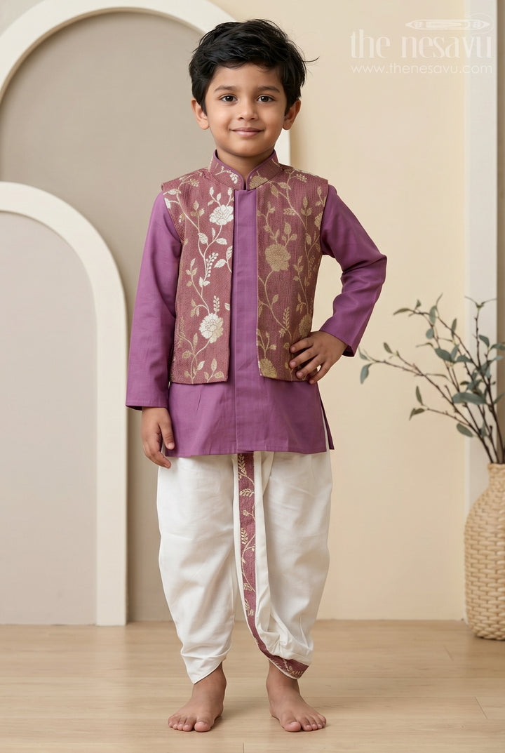 Kids Festive Jacket Set for Wedding and Cultural Celebrations