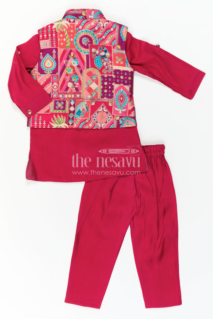 Baby Boy Ethnic Jacket Set for Festive Weddings and Celebrations