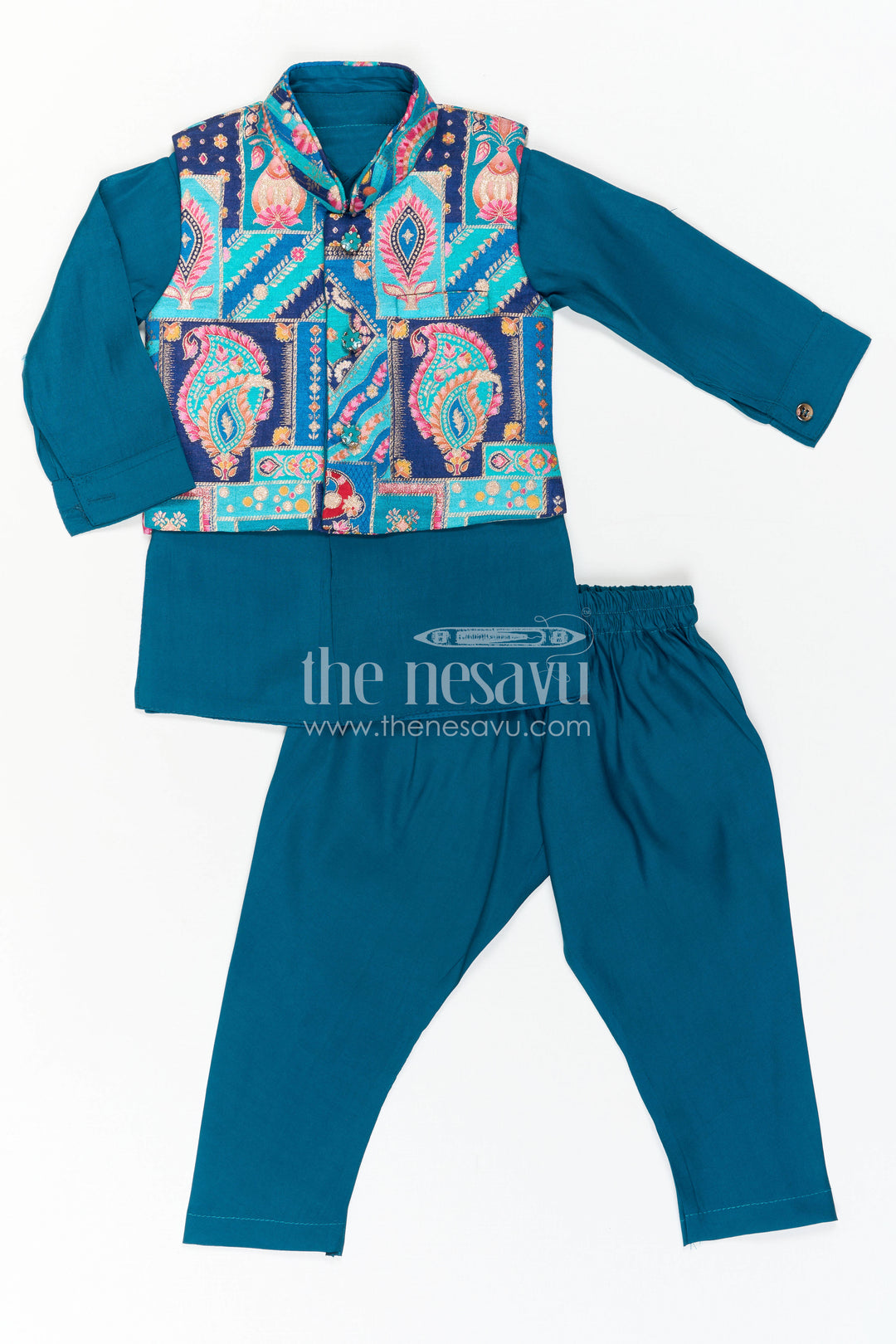 Toddler Boy Jacket Set for Festive Functions and Ethnic Parties