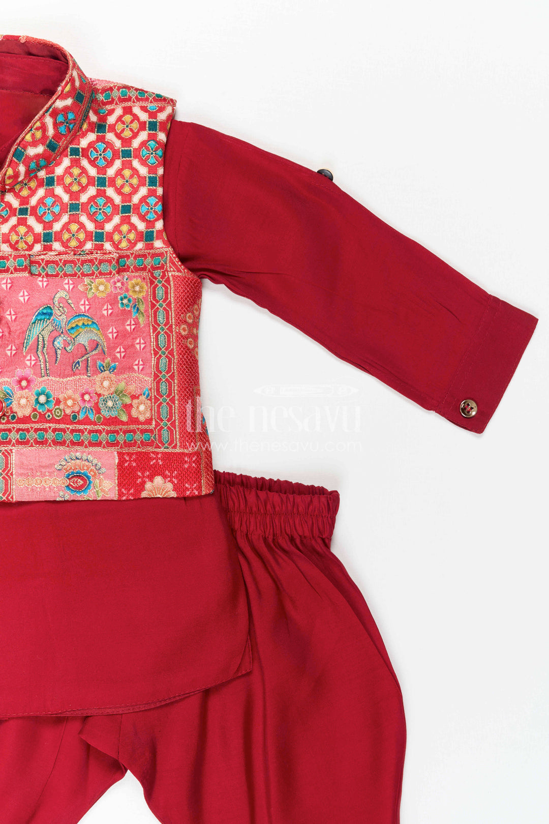 Boys Kurta Jacket Set for Festive Occasions and Family Weddings