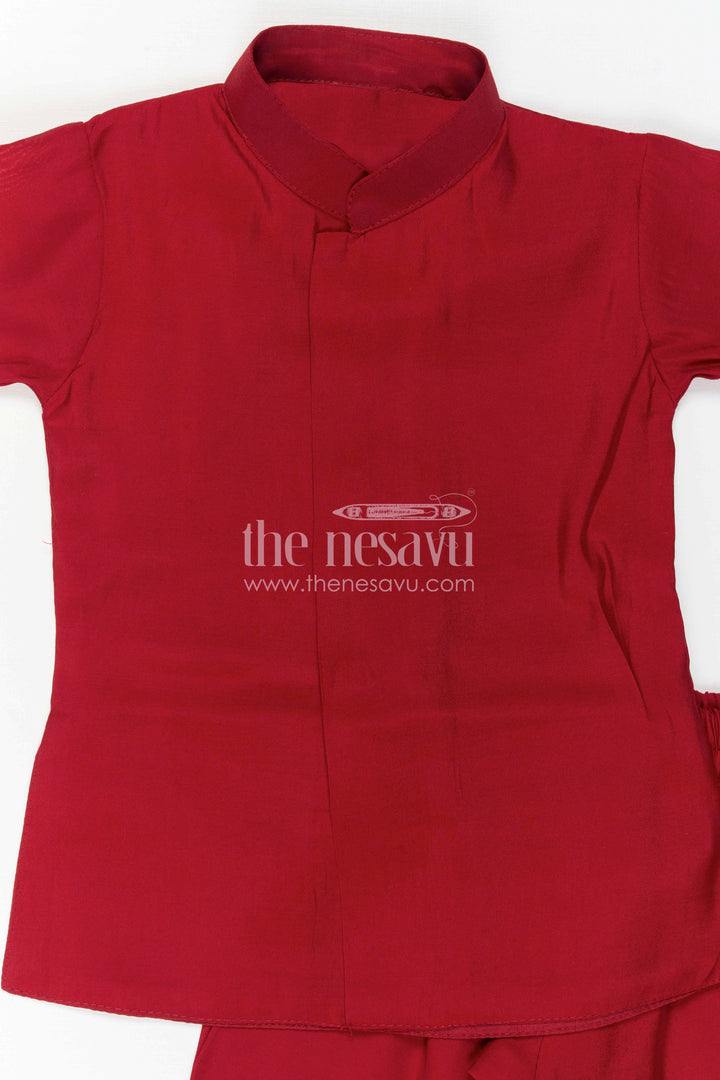 Boys Kurta Jacket Set for Festive Occasions and Family Weddings