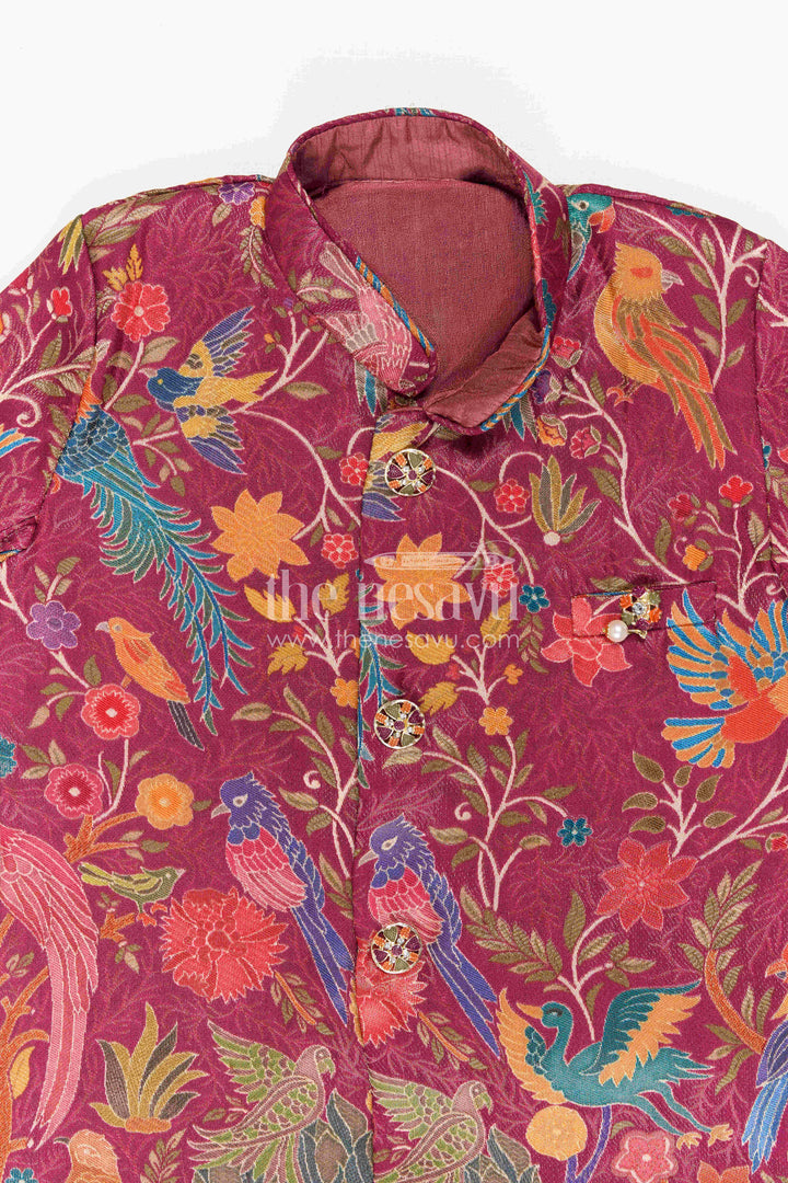 Toddler Boy Sherwani Set for Festive Occasions and Weddings