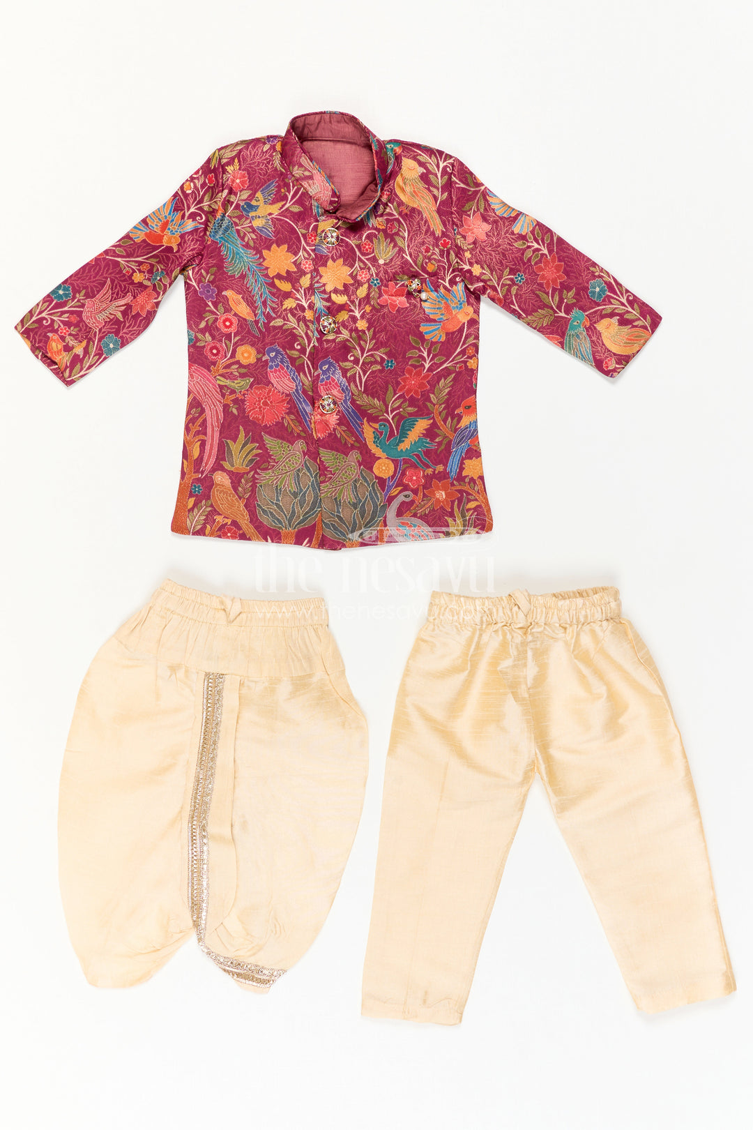 Toddler Boy Sherwani Set for Festive Occasions and Weddings