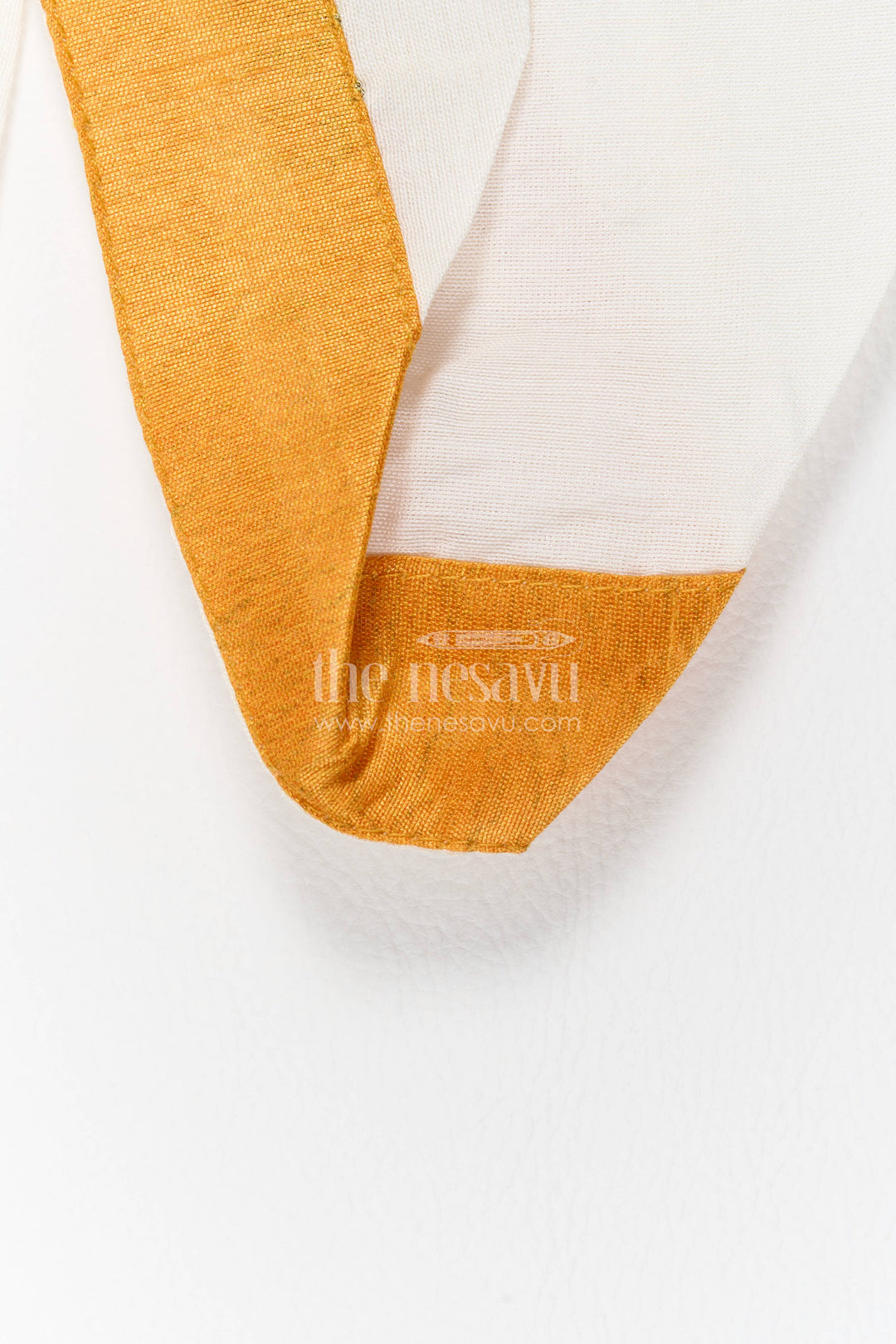 Boys Dhoti Kurta Set for Kids with Sequin Accents in Yellow