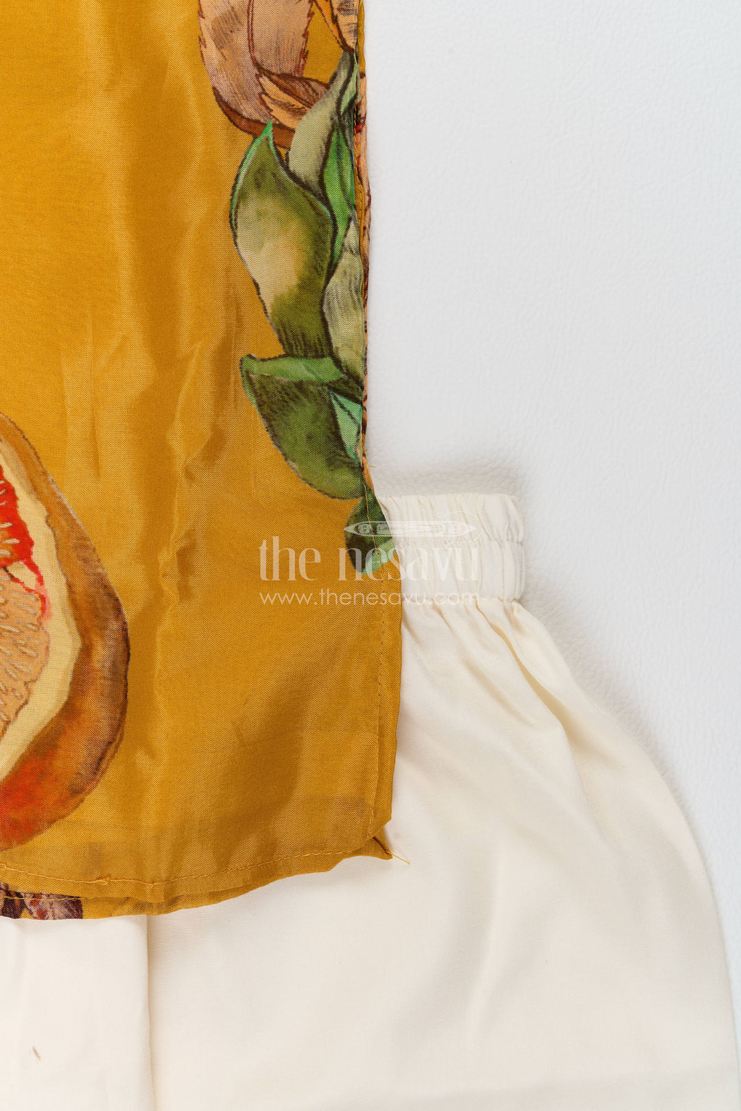 Boys Kurta Pajama Set with Designer Detailing in Yellow
