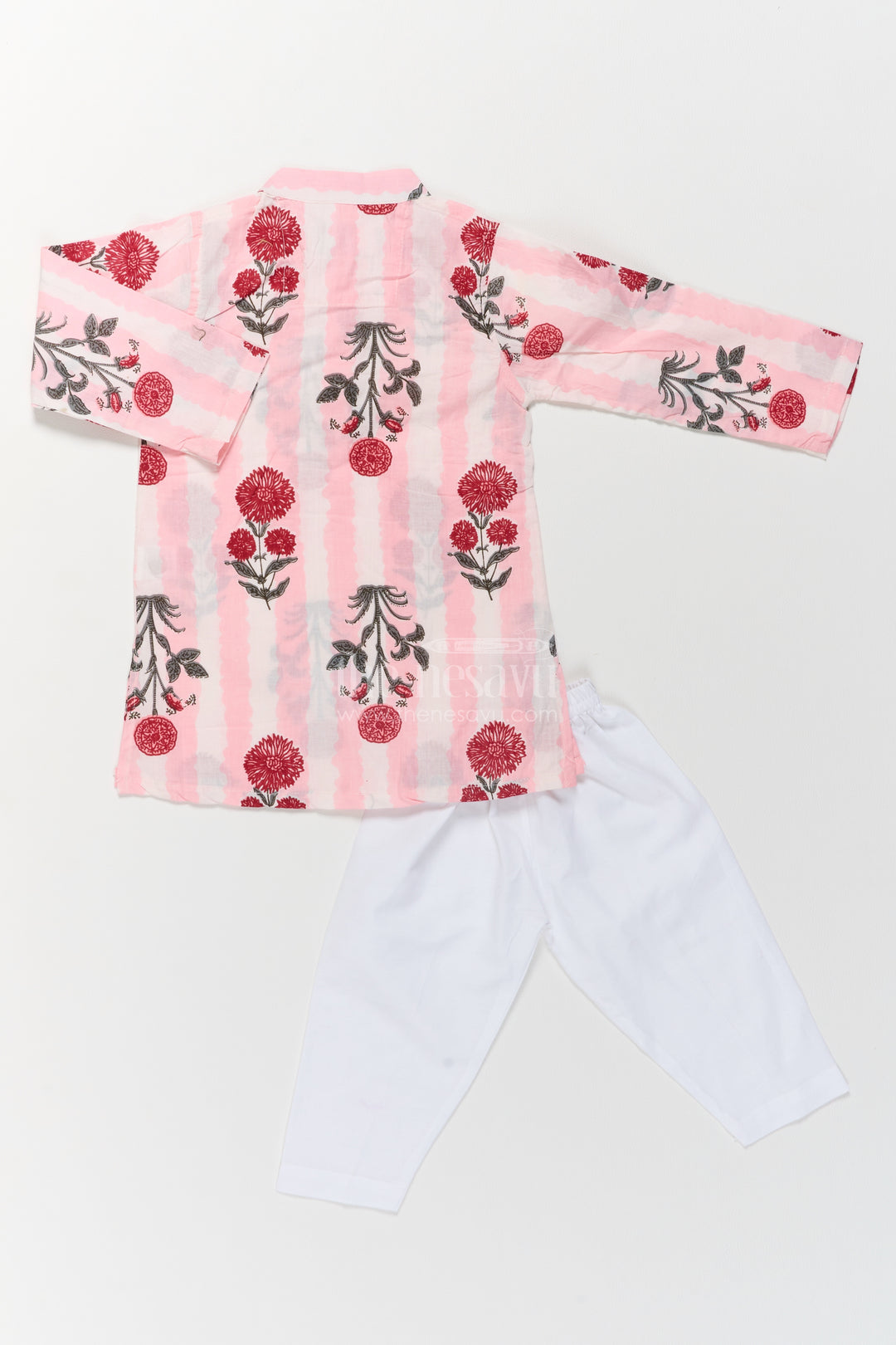 Boys Kurta Pajama Set in Pink for Special Functions