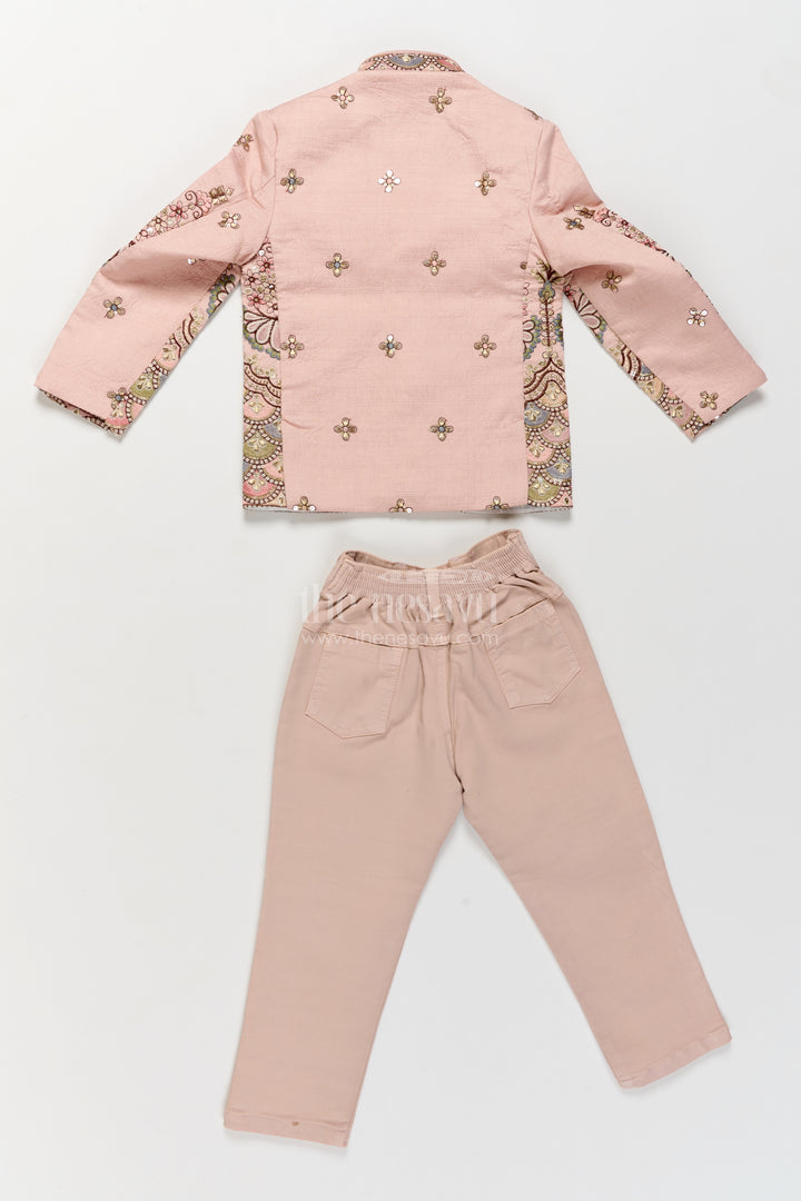 Sherwani for Kids with Thread Embroidery for Festive Occasions