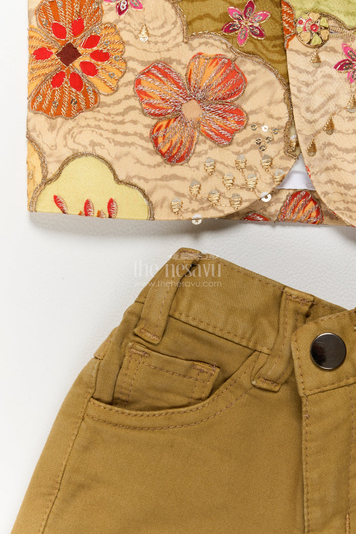 Sherwani for Kids in Yellow for Family Celebrations