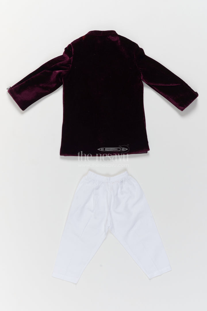 Boys Sherwani Set in Black for Party Memories