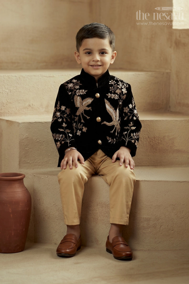 Boys Sherwani Set for Reception and Wedding Parties