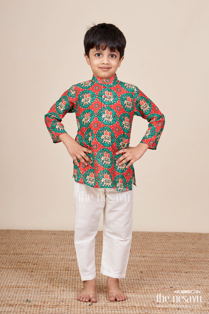 Toddler Boys Kurta Set for Traditional Functions and Festive Celebrations