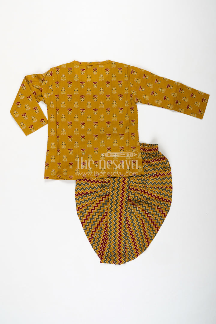 Classic Dhoti Kurta For Boys Engagement Party Style