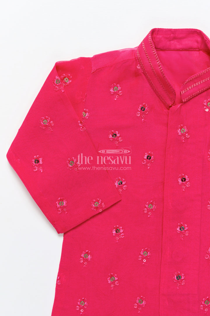 Dhoti Set for Boys with Embroidered Kurta for Ethnic Occasions