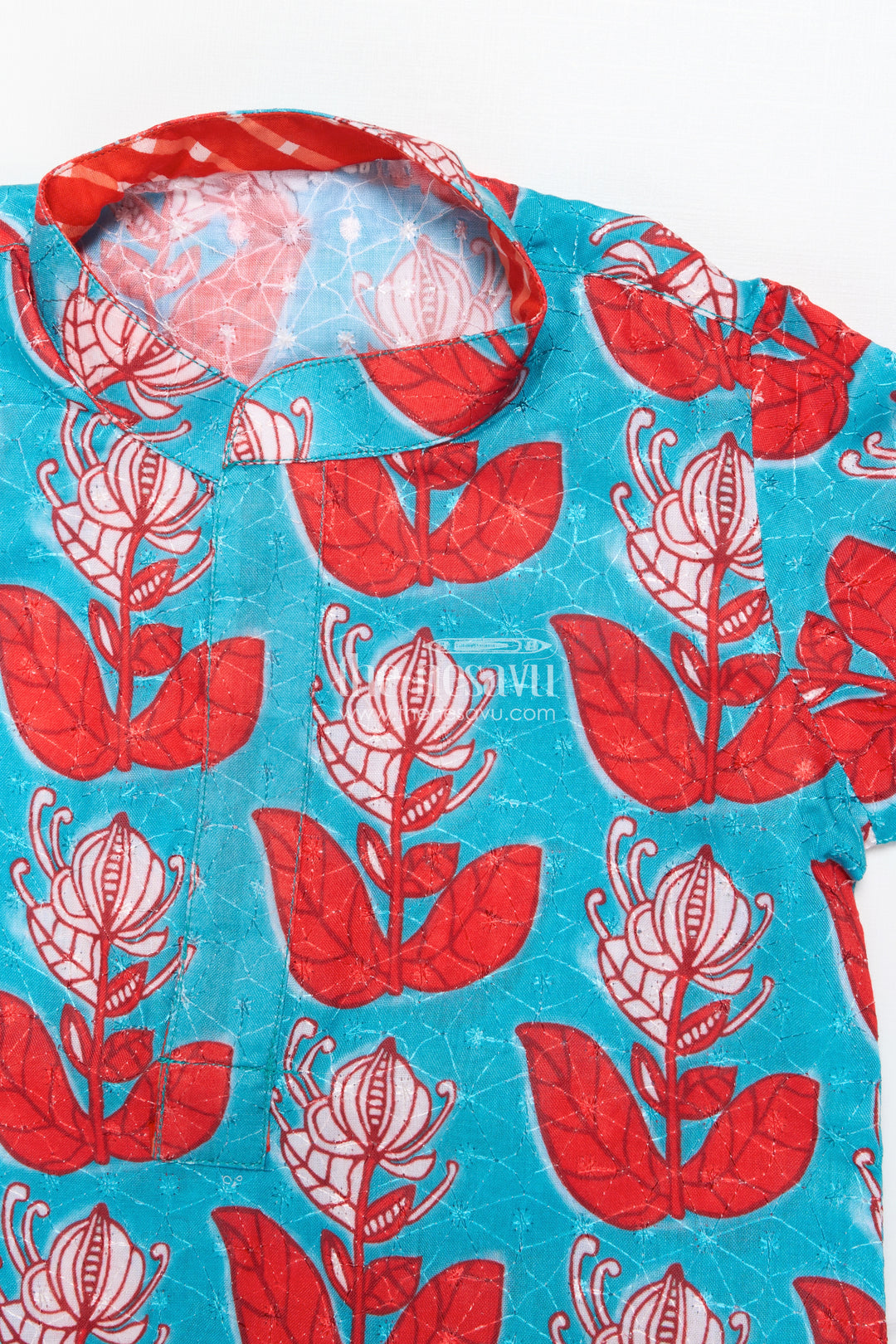 Boys Ethnic Printed Kurta Pyjama Set for Cultural Celebrations