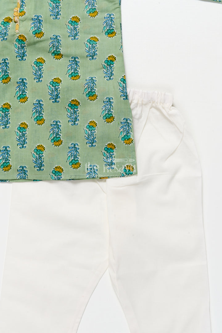 Boys Cotton Kurta Set for Casual Festive Wear and Family Outings