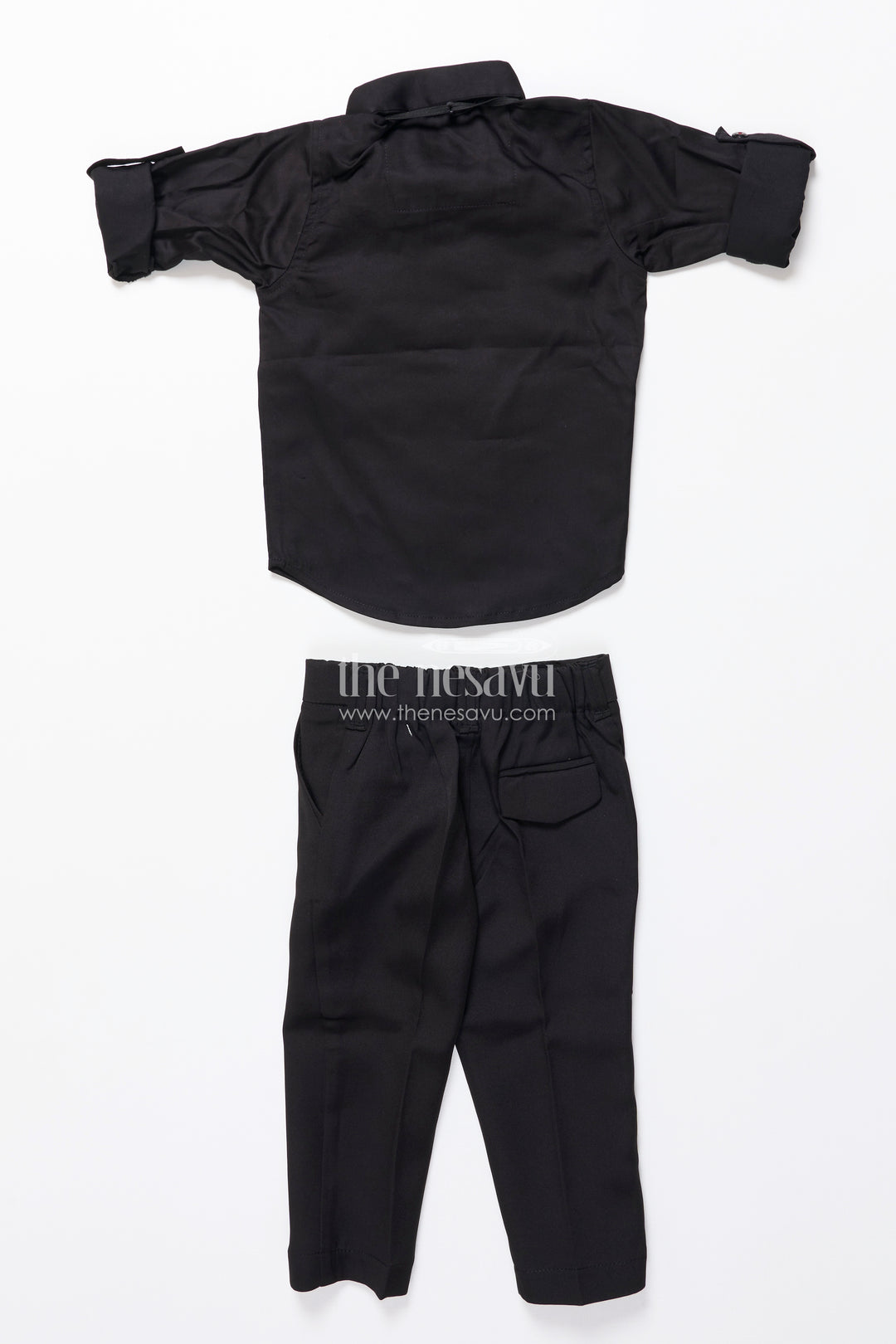 Boys Kurta Set with Velvet Satin Jacket for Weddings and Stage Events