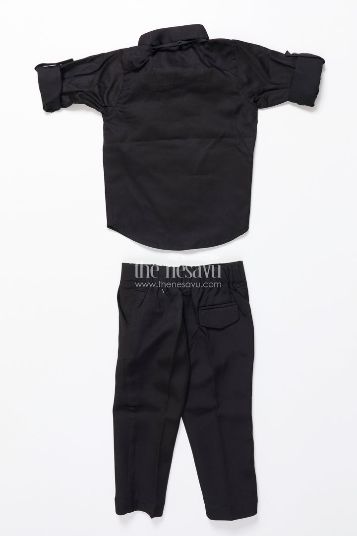 Boys Kurta Set with Velvet Satin Jacket for Weddings and Stage Events