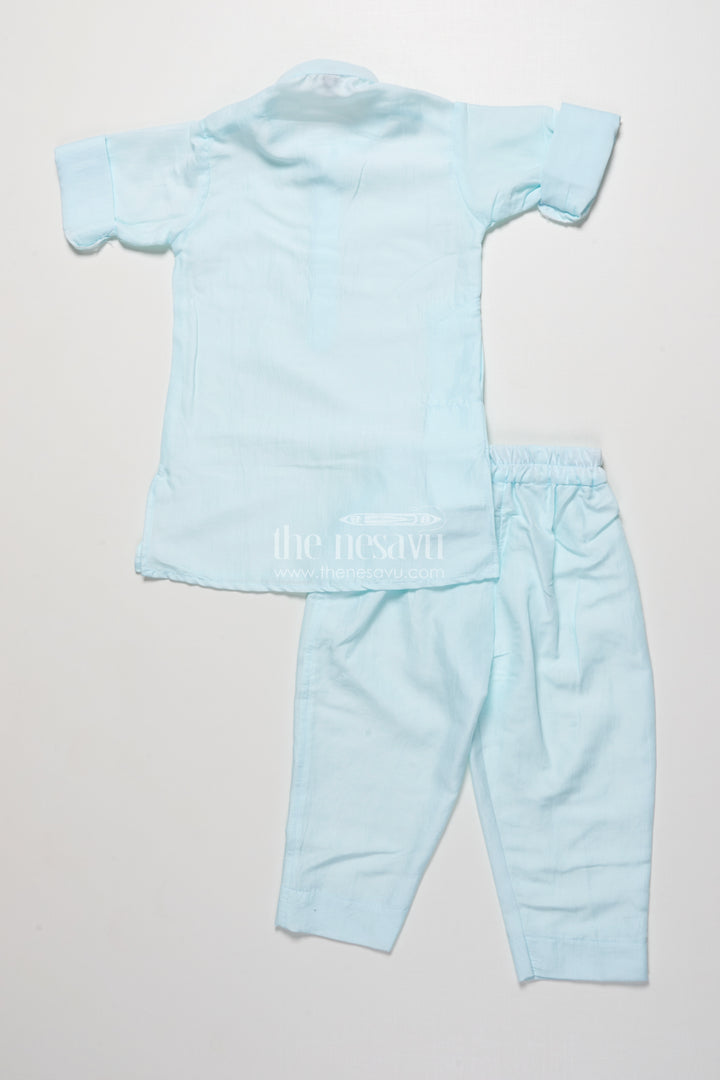 Boys Silk Blend Jacket Set for Festive Occasions and Weddings