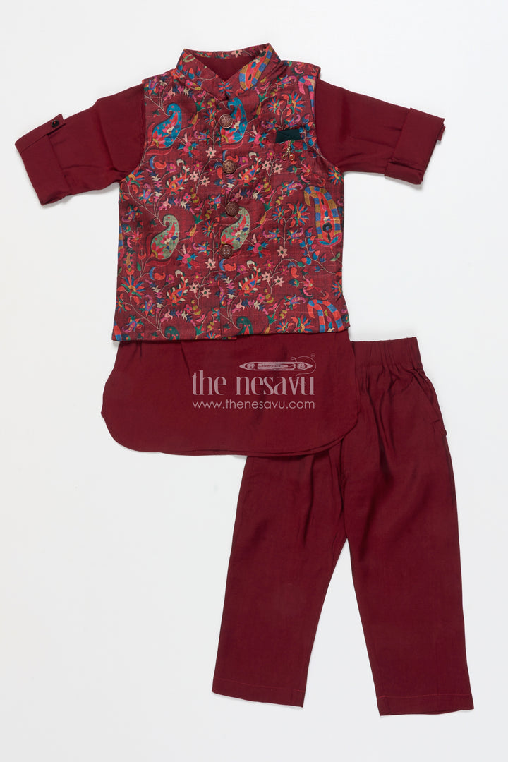 Boys Festive Jacket Set for Weddings and Special Occasions