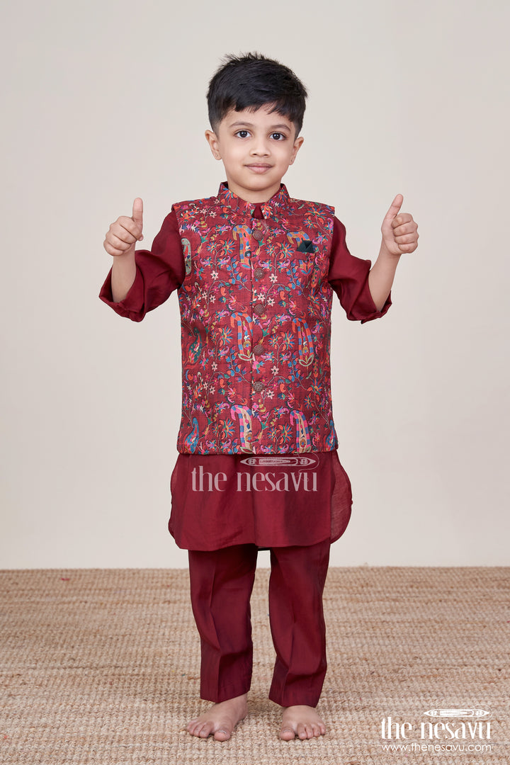 Boys Festive Jacket Set for Weddings and Special Occasions
