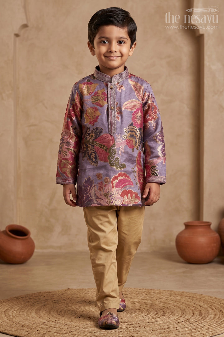 Boys Kurta Pajama Set for Festive Gatherings and Family Functions