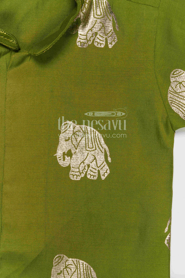 Infant Boys Dhoti Dress for Festive Rituals and Family Occasions