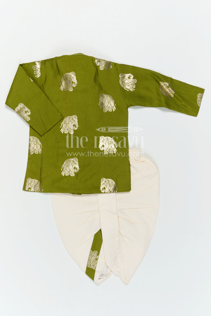 Infant Boys Dhoti Dress for Festive Rituals and Family Occasions