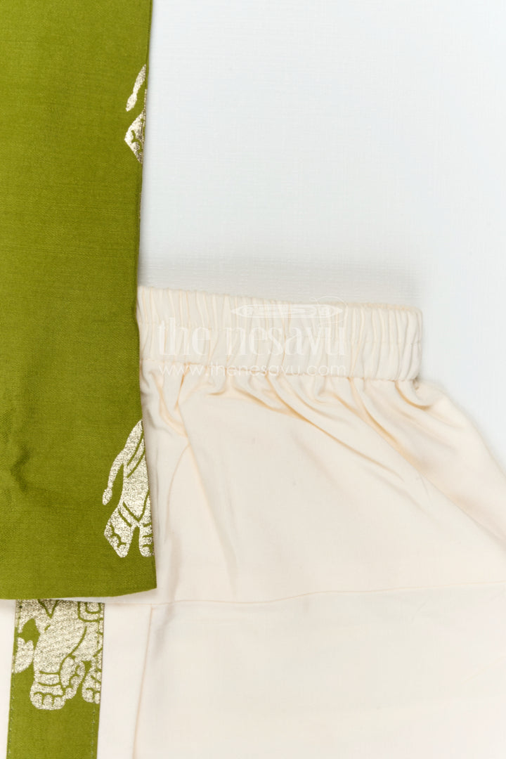 Infant Boys Dhoti Dress for Festive Rituals and Family Occasions