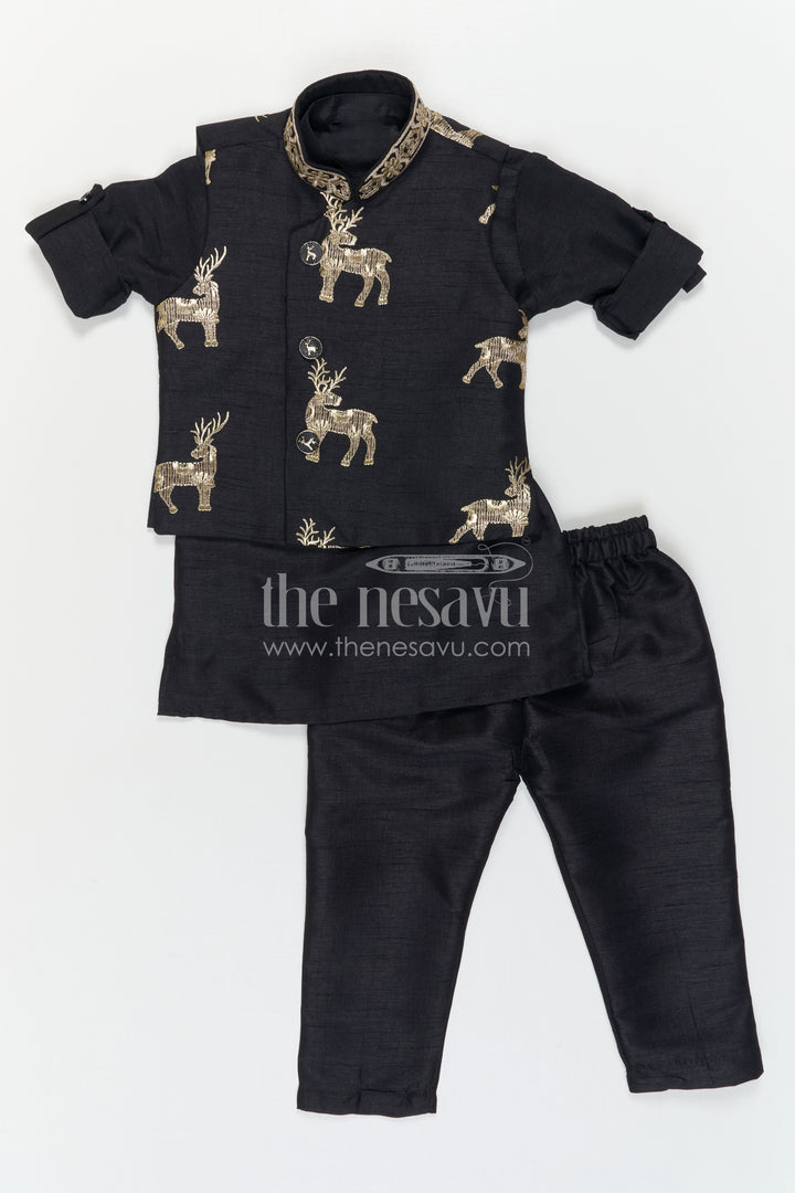 Boys Designer Jacket Set for Festive Occasions and Evening Events