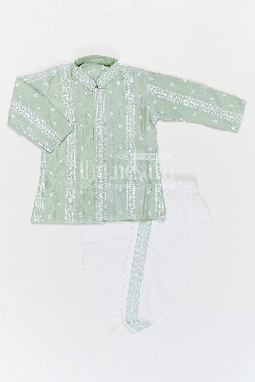 Baby Boys Dhoti Outfit for Temple Visits and Family Traditions