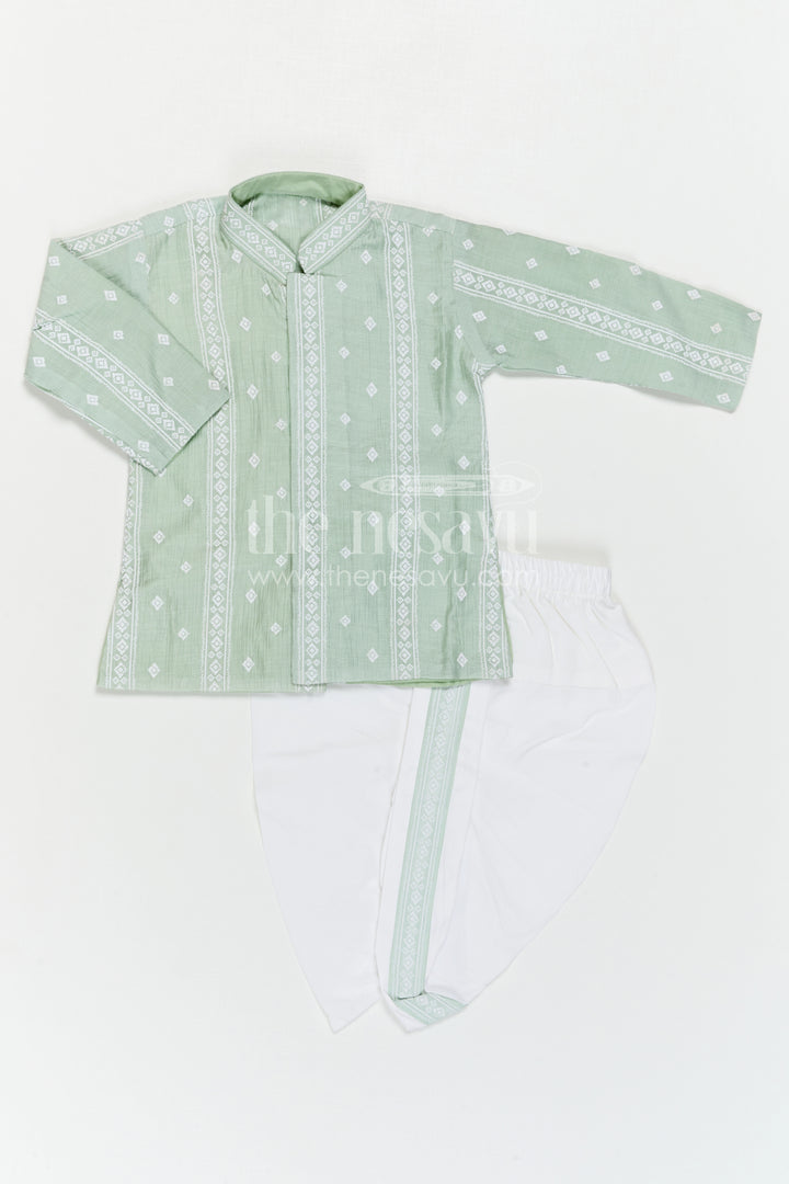 Baby Boys Dhoti Outfit for Temple Visits and Family Traditions