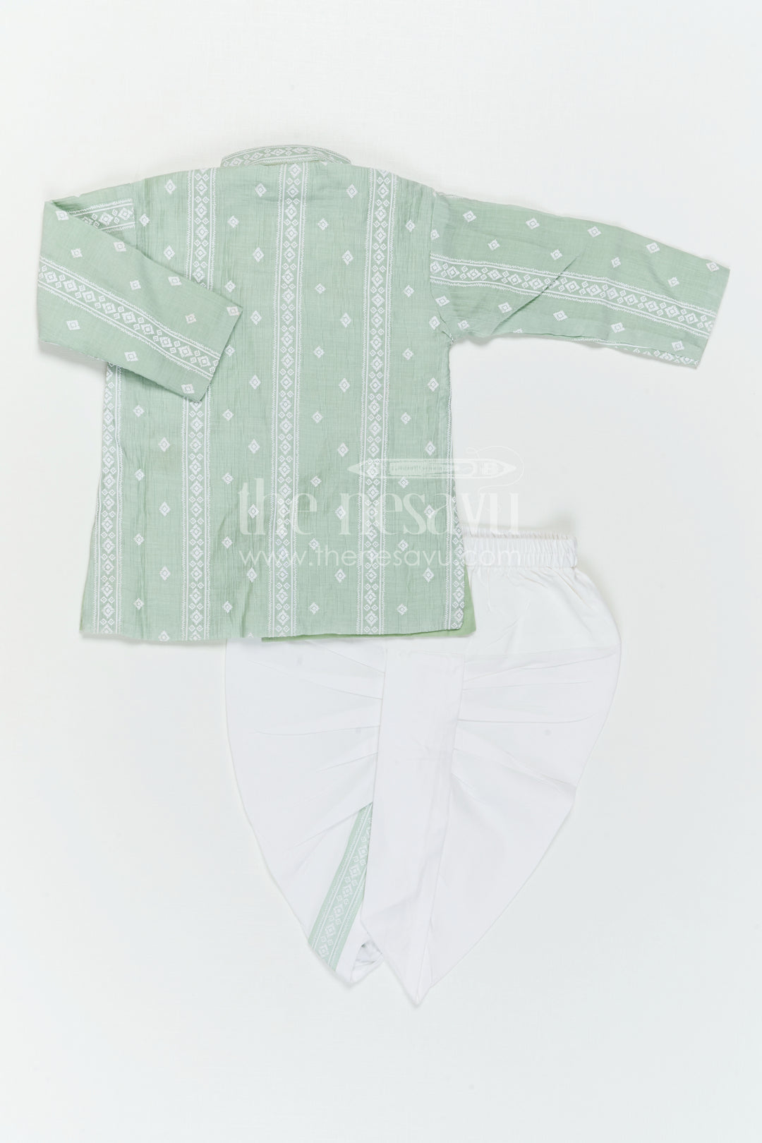 Baby Boys Dhoti Outfit for Temple Visits and Family Traditions