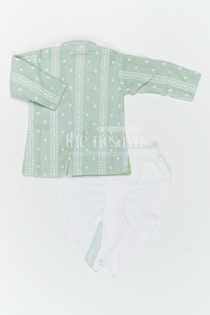 Baby Boys Dhoti Outfit for Temple Visits and Family Traditions