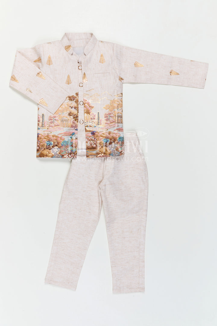 Boys Cotton Kurta Set for Festive Days and Casual Celebrations