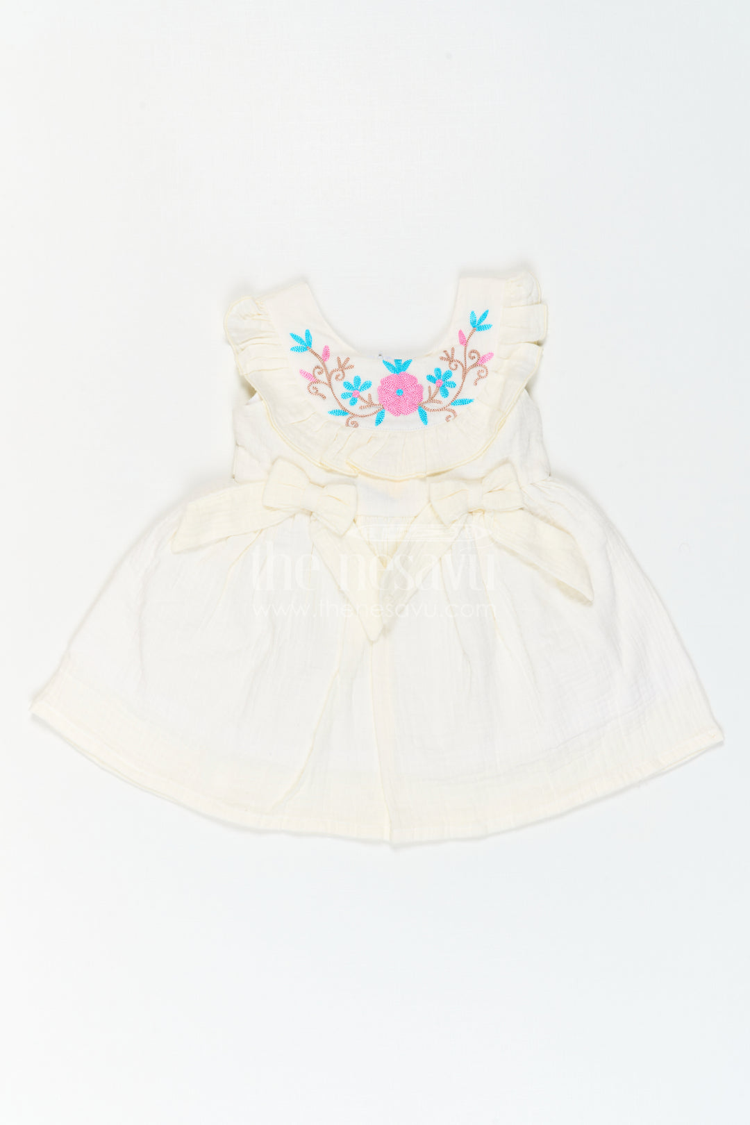 Baby Cotton Frock for First Birthday Photoshoot