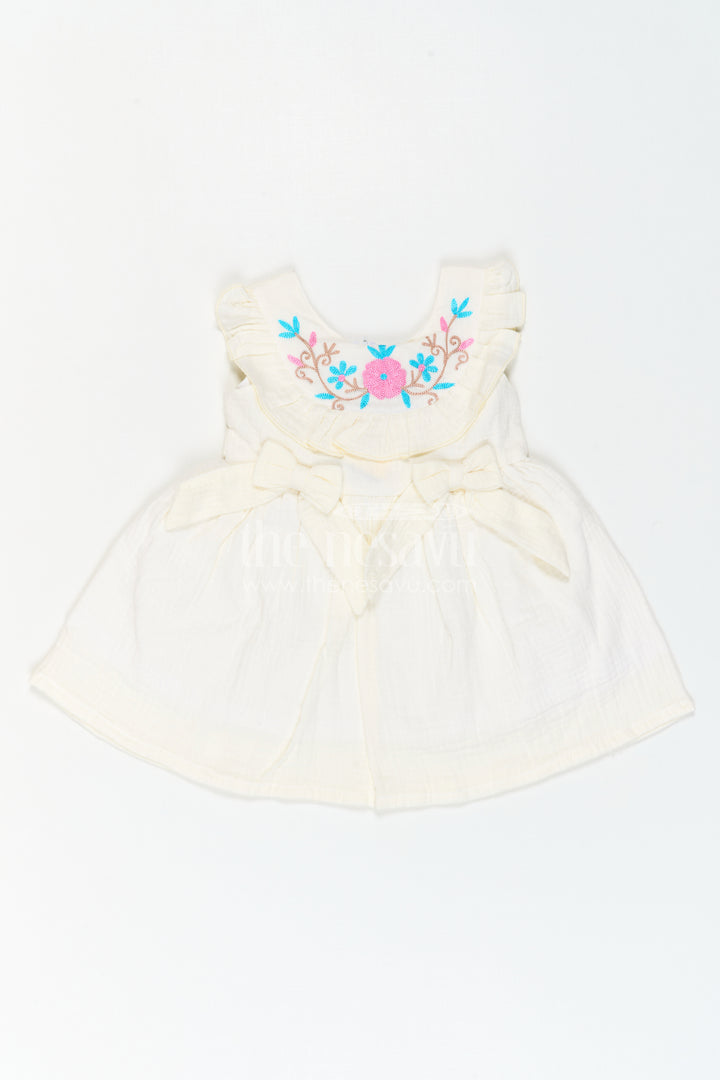 Baby Cotton Frock for First Birthday Photoshoot