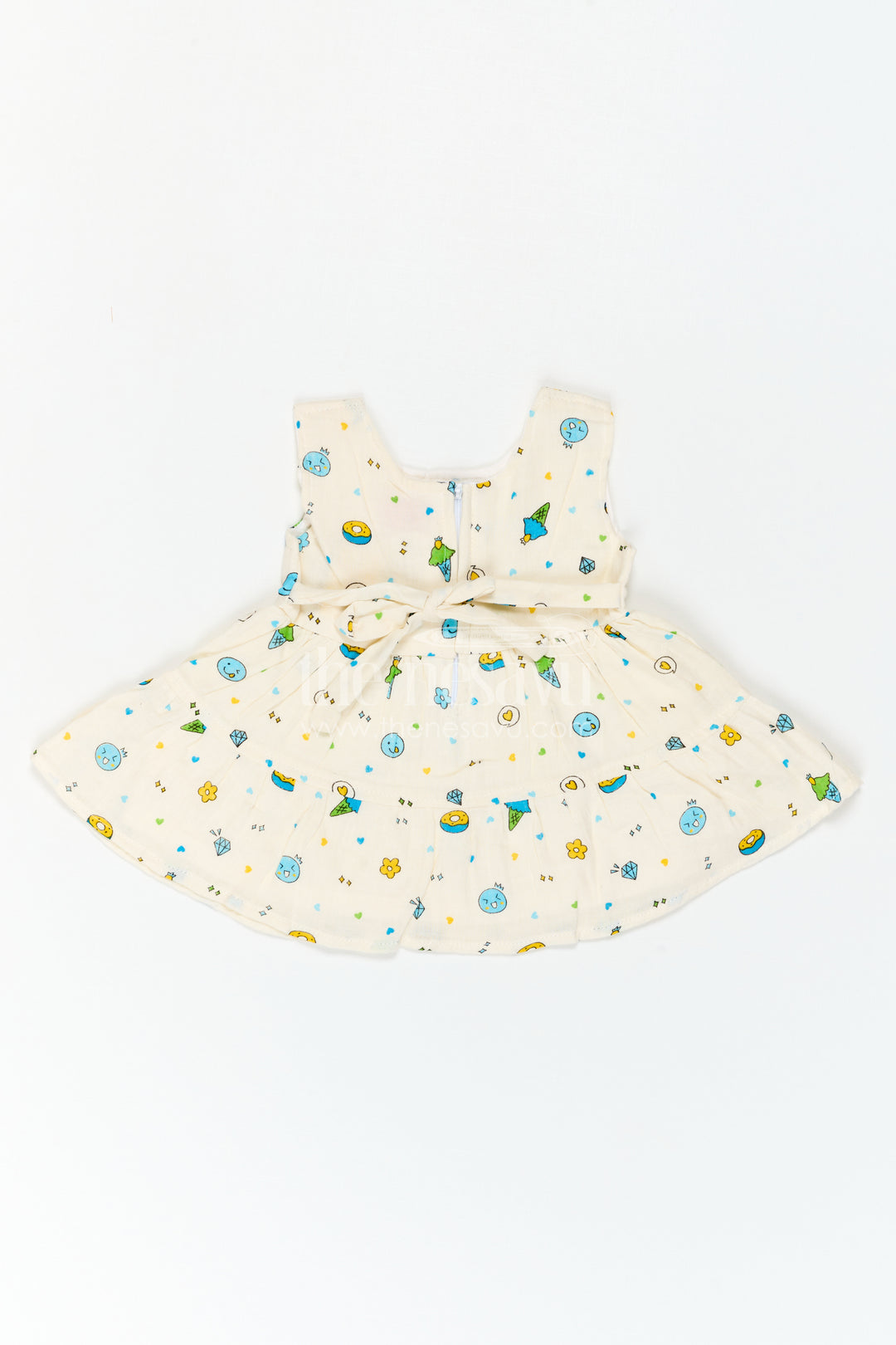 Infant Printed Frock for Family Picnic Days