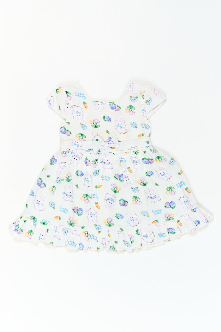 Baby Printed Frock for Garden Playdates