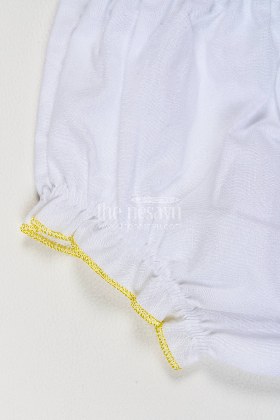 Newborn Cotton Dress with Half White Ruffled Finish for Special Occasions