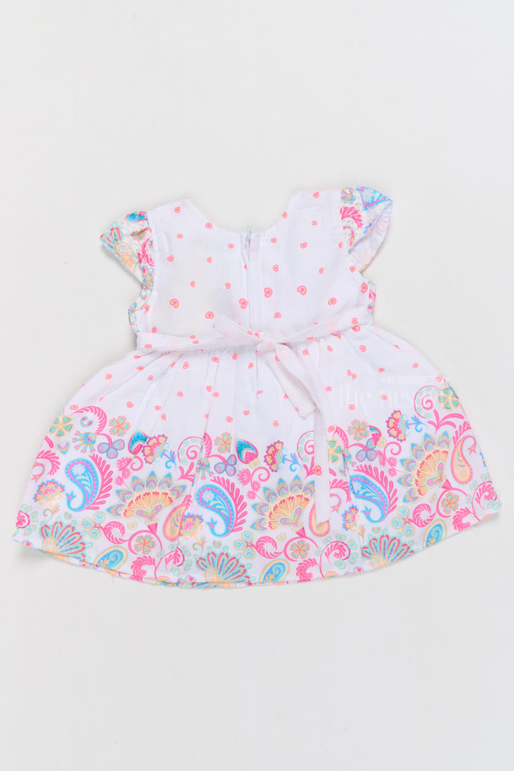 Little Cotton Frocks for Girls with Paisley Prints and Embroidered Yoke