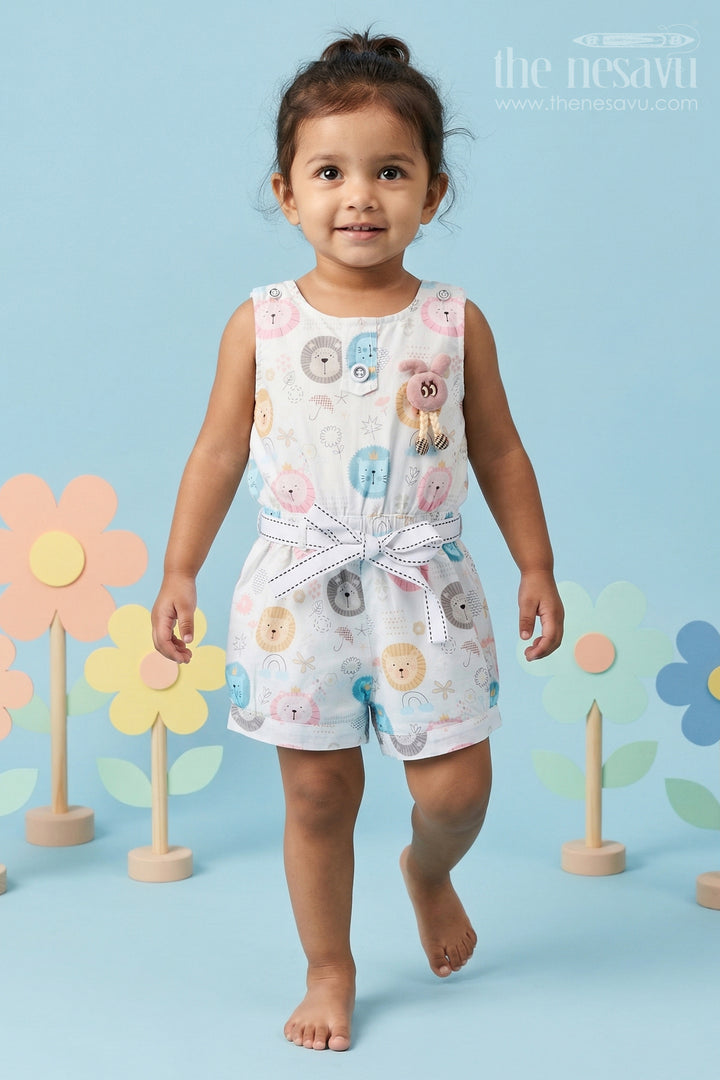 Animal Print Romper for Baby Playtime and Gifting