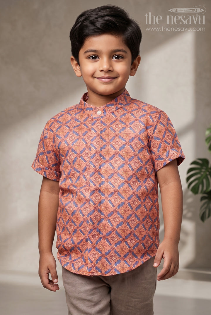 Authentic Ajrakh Hand Block Print Boys&