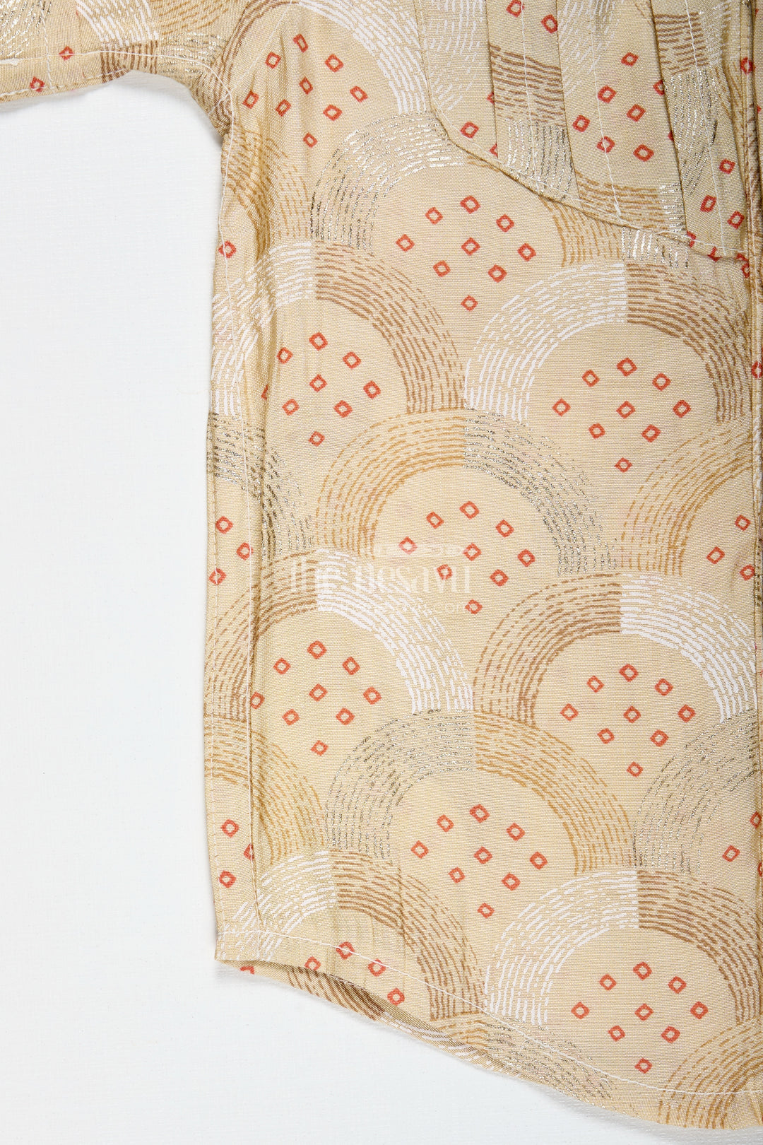 Boys Modal Silk Printed Shirt For Festive Occasions And Traditional Gatherings